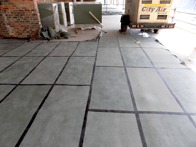 90 Rivonia Road gym floor installation