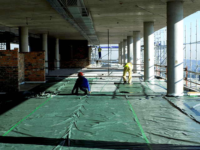 90 Rivonia Road gym floor installation