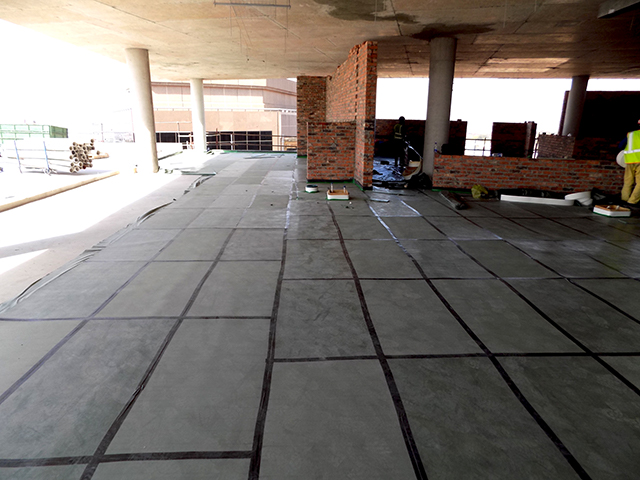 90 Rivonia Road gym floor installation