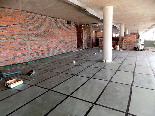90 Rivonia Road gym floor installation