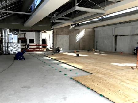 VASA Fitness floating floor installation